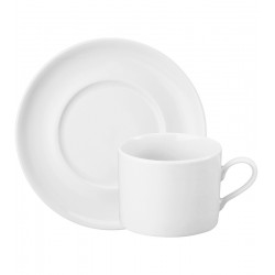 Xicara 200ml Para Chá Com Pires Brasília Porcelana Schmidt